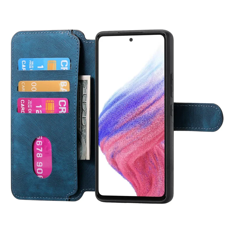 [Magsafe Compatible][Detachable] Samsung Galaxy S25 Edge (SM-S937) - Leather Flip Shockproof Wallet Series Case With Card Slot - Image 3
