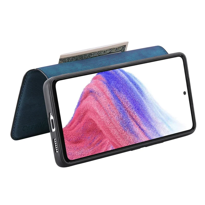 [Magsafe Compatible][Detachable] Samsung Galaxy S25 Edge (SM-S937) - Leather Flip Shockproof Wallet Series Case With Card Slot - Image 4