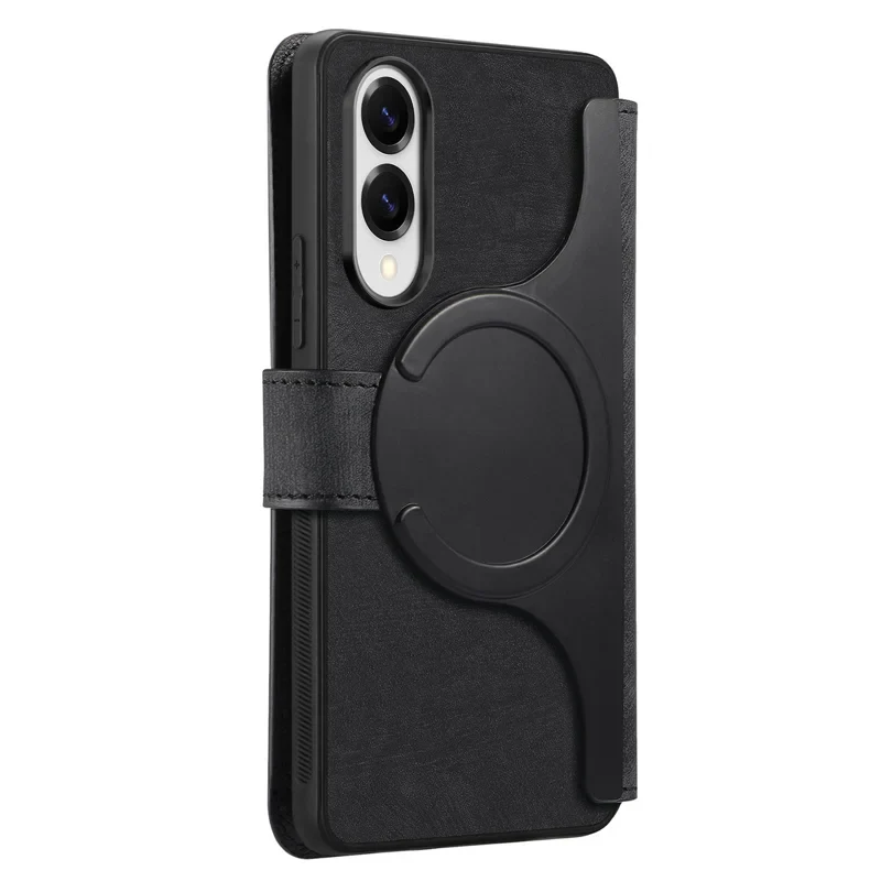 [Magsafe Compatible][Detachable] Samsung Galaxy S25 Edge (SM-S937) - Leather Flip Shockproof Wallet Series Case With Card Slot - Image 7