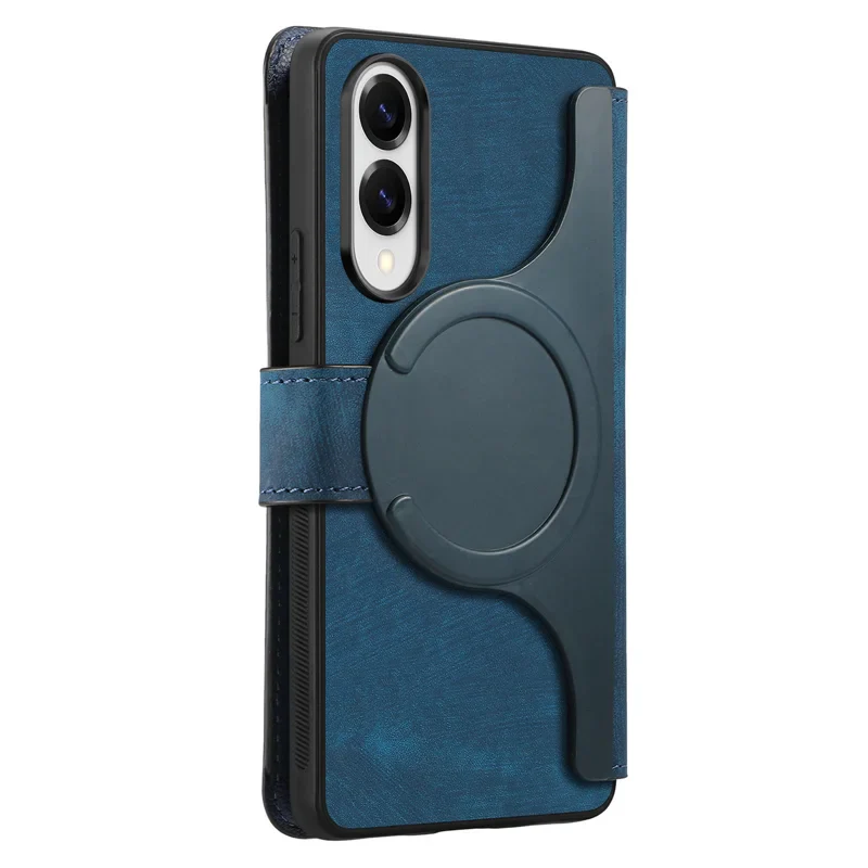 [Magsafe Compatible][Detachable] Samsung Galaxy S25 Edge (SM-S937) - Leather Flip Shockproof Wallet Series Case With Card Slot - Image 9