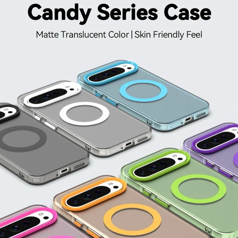 [Magsafe Compatible] Google Pixel 9A - Matte Translucent Color Soft Touch Shockproof Essentials Series Case - Image 3