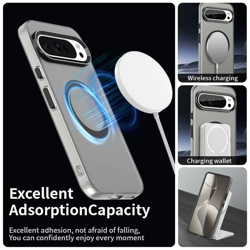 [Magsafe Compatible] Google Pixel 9A - Matte Translucent Color Soft Touch Shockproof Essentials Series Case - Image 5
