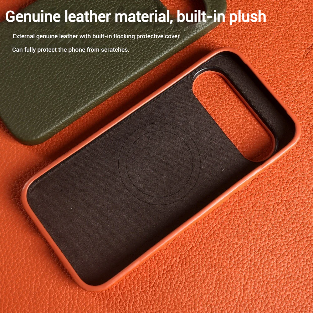 [Magsafe Compatible] Google Pixel 10 / Pro / XL - Premium Cowhide Drop Proof Genuine Leather Series Case - Image 4