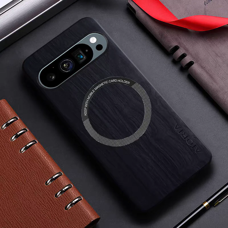 [Magsafe Compatible] Google Pixel 10/Pro/XL - Ultra-Thin Wood Texture Shockproof Protective Case - Image 2