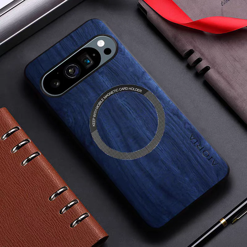 [Magsafe Compatible] Google Pixel 10/Pro/XL - Ultra-Thin Wood Texture Shockproof Protective Case - Image 3