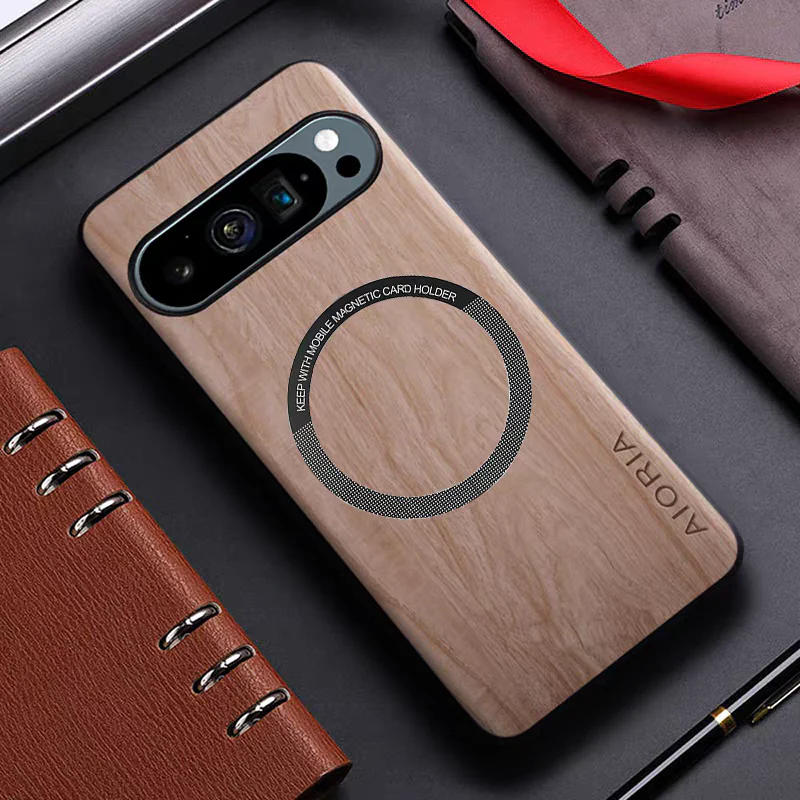 [Magsafe Compatible] Google Pixel 10/Pro/XL - Ultra-Thin Wood Texture Shockproof Protective Case - Image 6