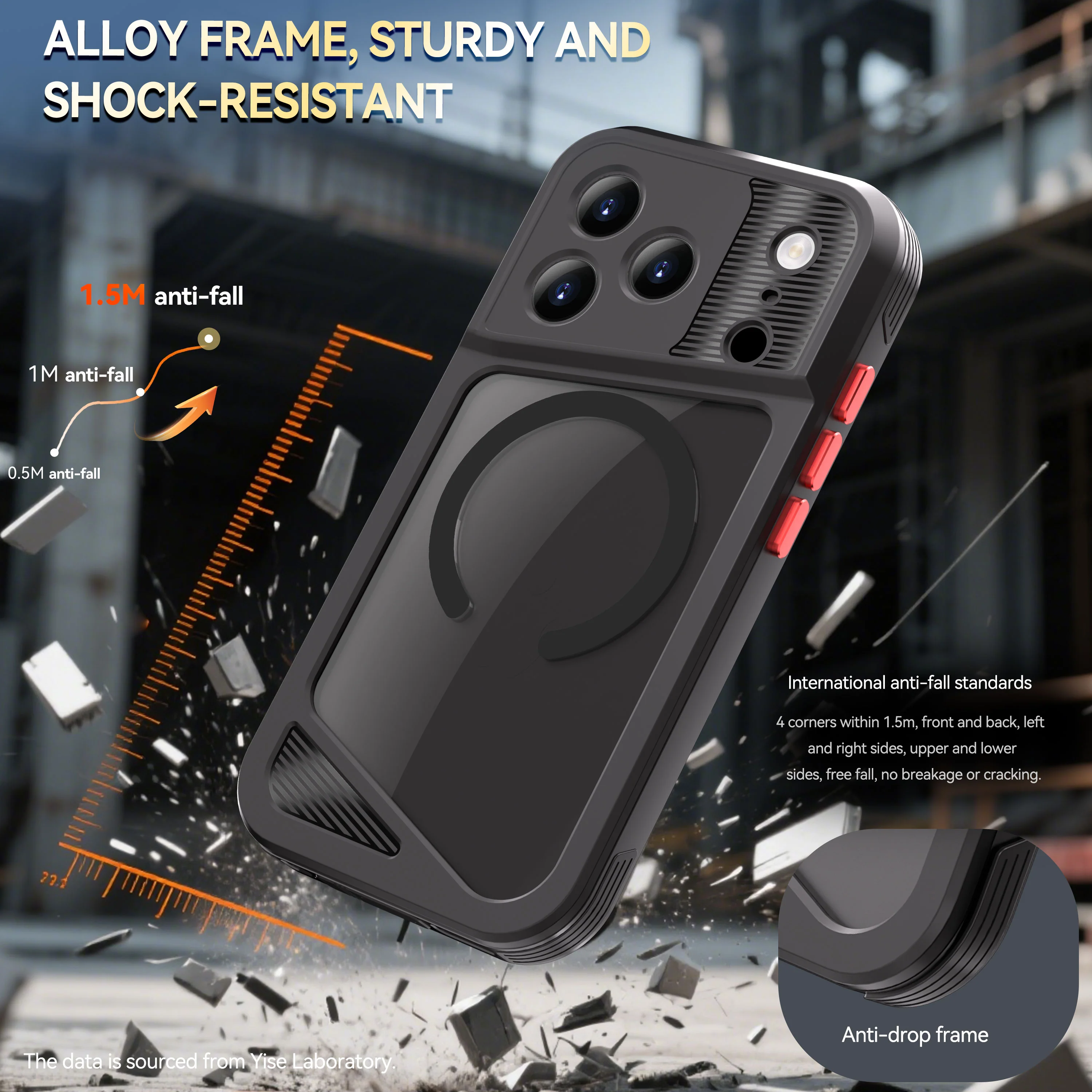 [Magsafe Compatible] [GTM Series][Latest Version] Apple iPhone 17/Air/Pro/Pro Max - Redpepper Shellbox Full Covered Metal Waterproof Heavy Duty Tough Armor Case - Image 18