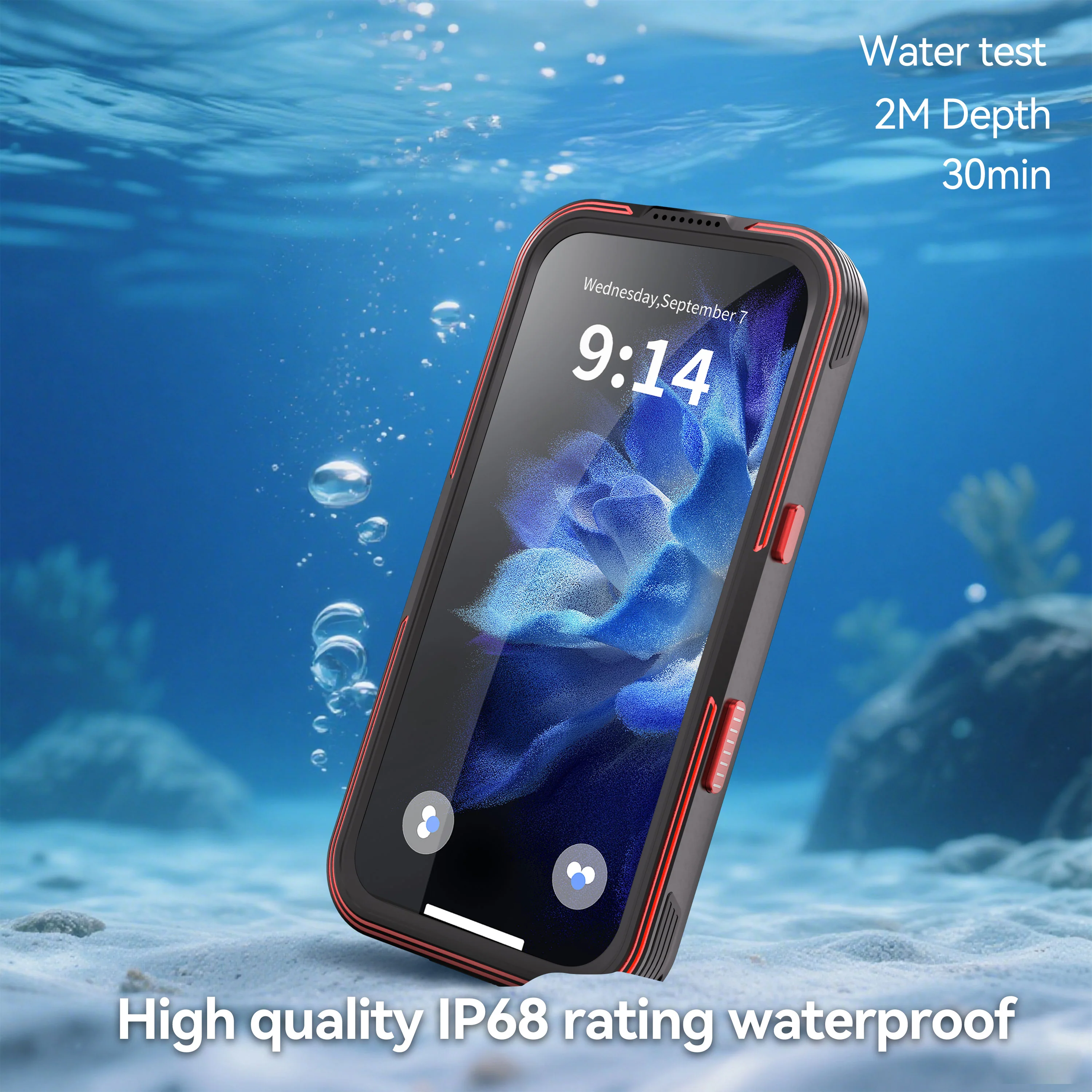 [Magsafe Compatible] [GTM Series][Latest Version] Apple iPhone 17/Air/Pro/Pro Max - Redpepper Shellbox Full Covered Metal Waterproof Heavy Duty Tough Armor Case - Image 19