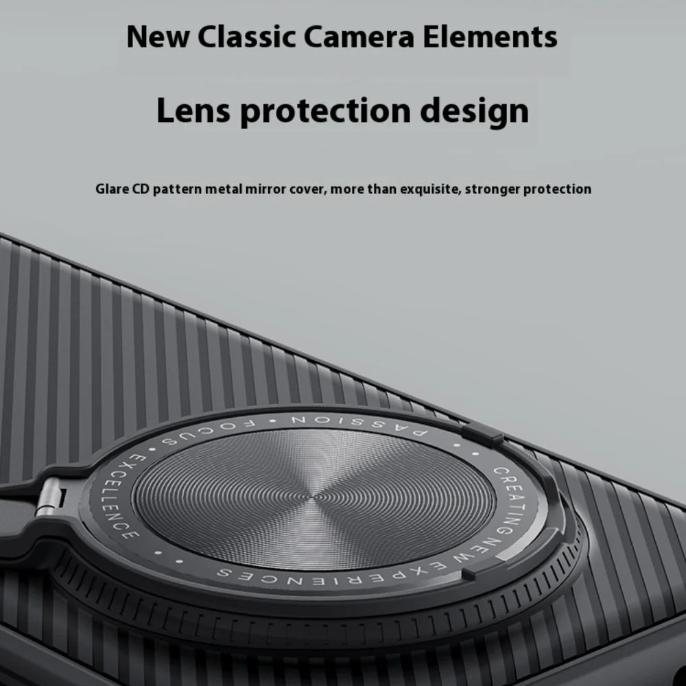 [Magsafe Compatible] Honor Magic7 Pro - Super Matte Shield Flip Style Lens Camera Stand Protective Case - Image 4
