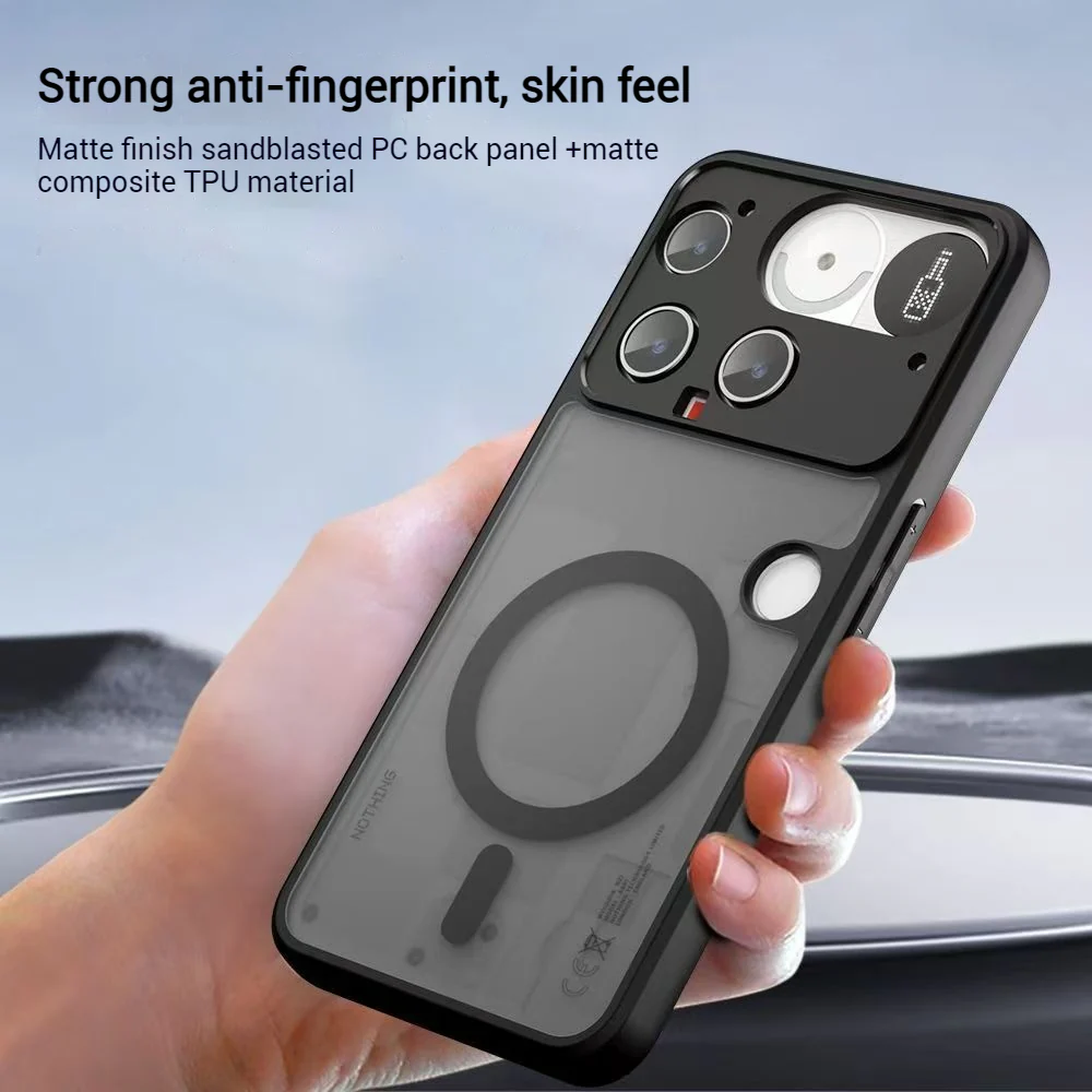 [Magsafe Compatible] Nothing Phone (3) - Translucent Matte Shockproof Essential Case - Image 3