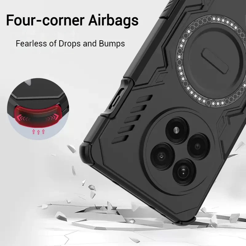 [Magsafe Compatible] OnePlus 13 PC + TPU Magnetic Butterfly Armor Case With Hollow Heat Dissipation - Image 5