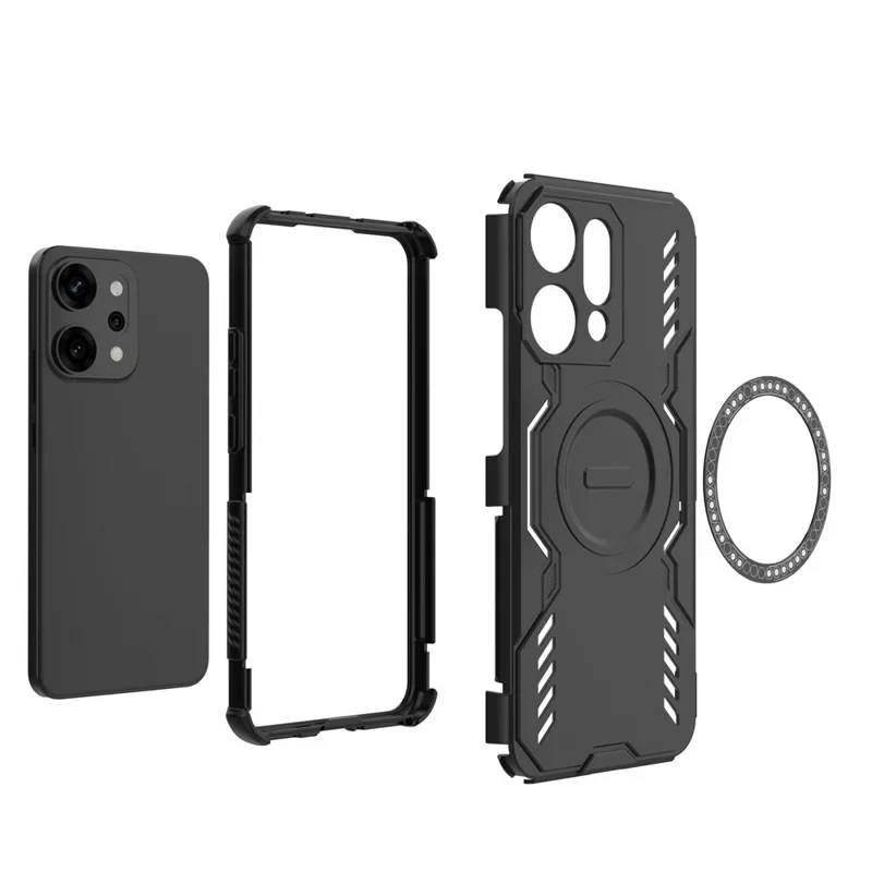[Magsafe Compatible] OnePlus 15 5G PC + TPU Magnetic Butterfly Armor Case With Hollow Heat Dissipation - Image 2