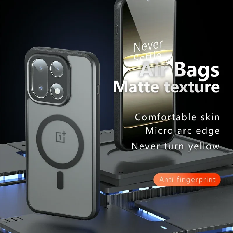 [Magsafe Compatible] OnePlus 15 5G Translucent Matte Shockproof Essential Case - Image 2