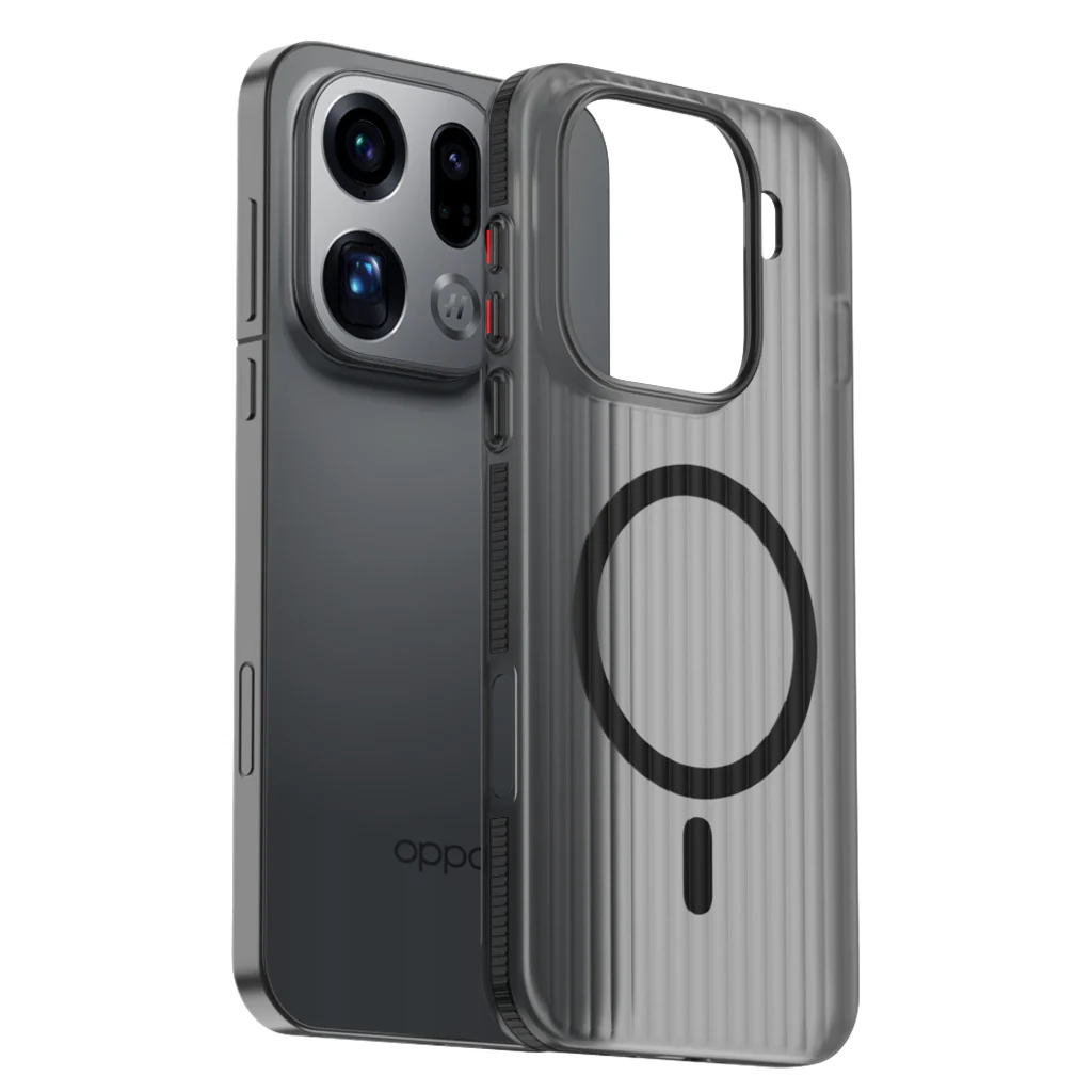 [Magsafe Compatible] OPPO Find X9 Pro - Frosted Semi-Transparent Grid Texture PC Case