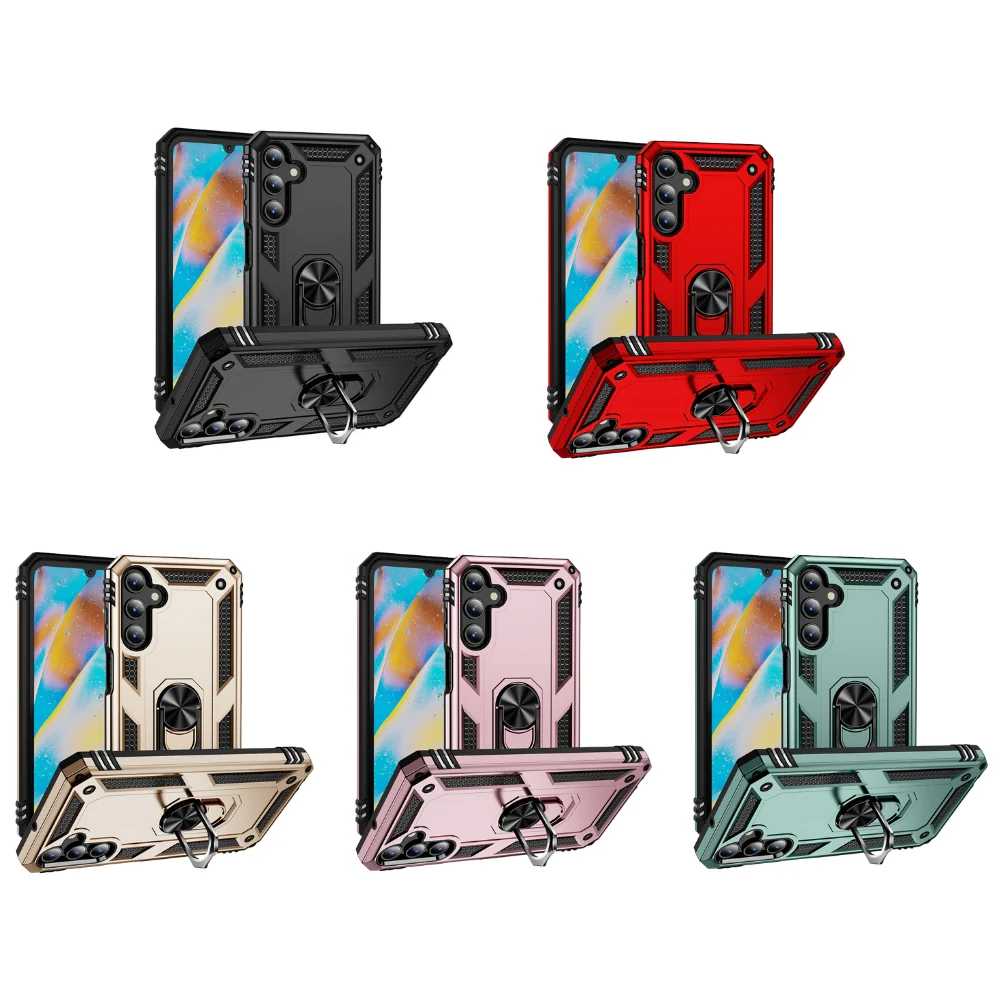 [Magsafe Compatible] Samsung Galaxy A26 (SM-A266) - Shockproof Heavy Duty Series Case With Ring Holder - Image 2