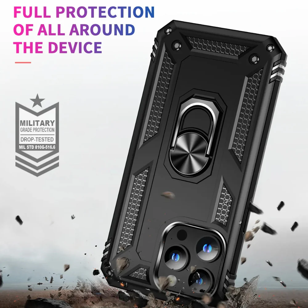 [Magsafe Compatible] Samsung Galaxy A26 (SM-A266) - Shockproof Heavy Duty Series Case With Ring Holder - Image 7