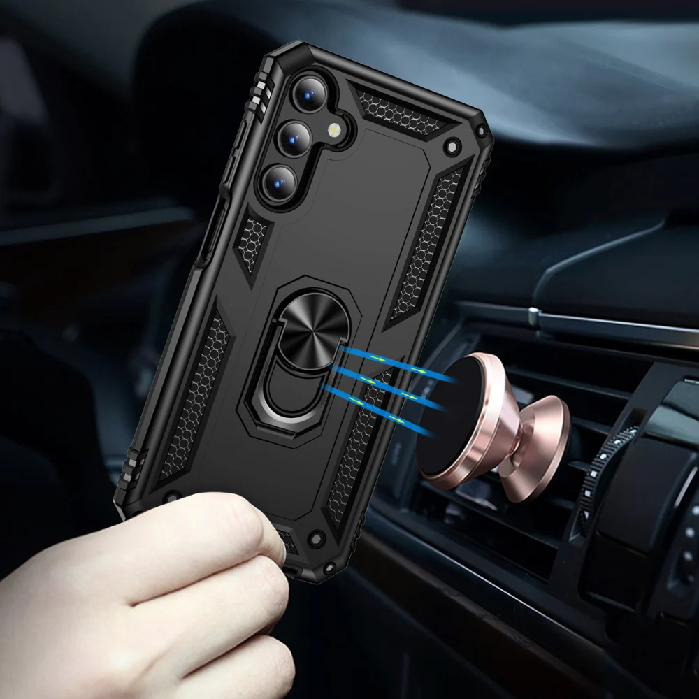 [Magsafe Compatible] Samsung Galaxy A26 (SM-A266) - Shockproof Heavy Duty Series Case With Ring Holder - Image 8