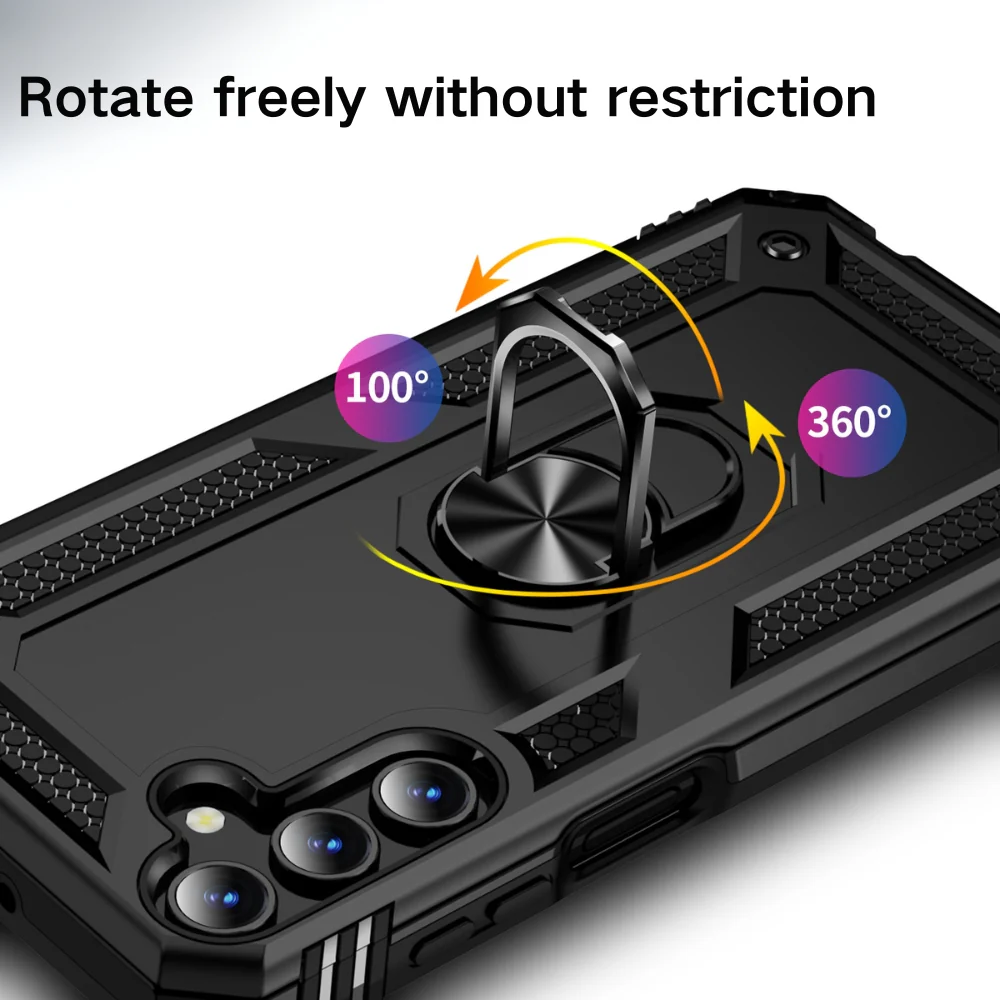 [Magsafe Compatible] Samsung Galaxy A26 (SM-A266) - Shockproof Heavy Duty Series Case With Ring Holder - Image 9
