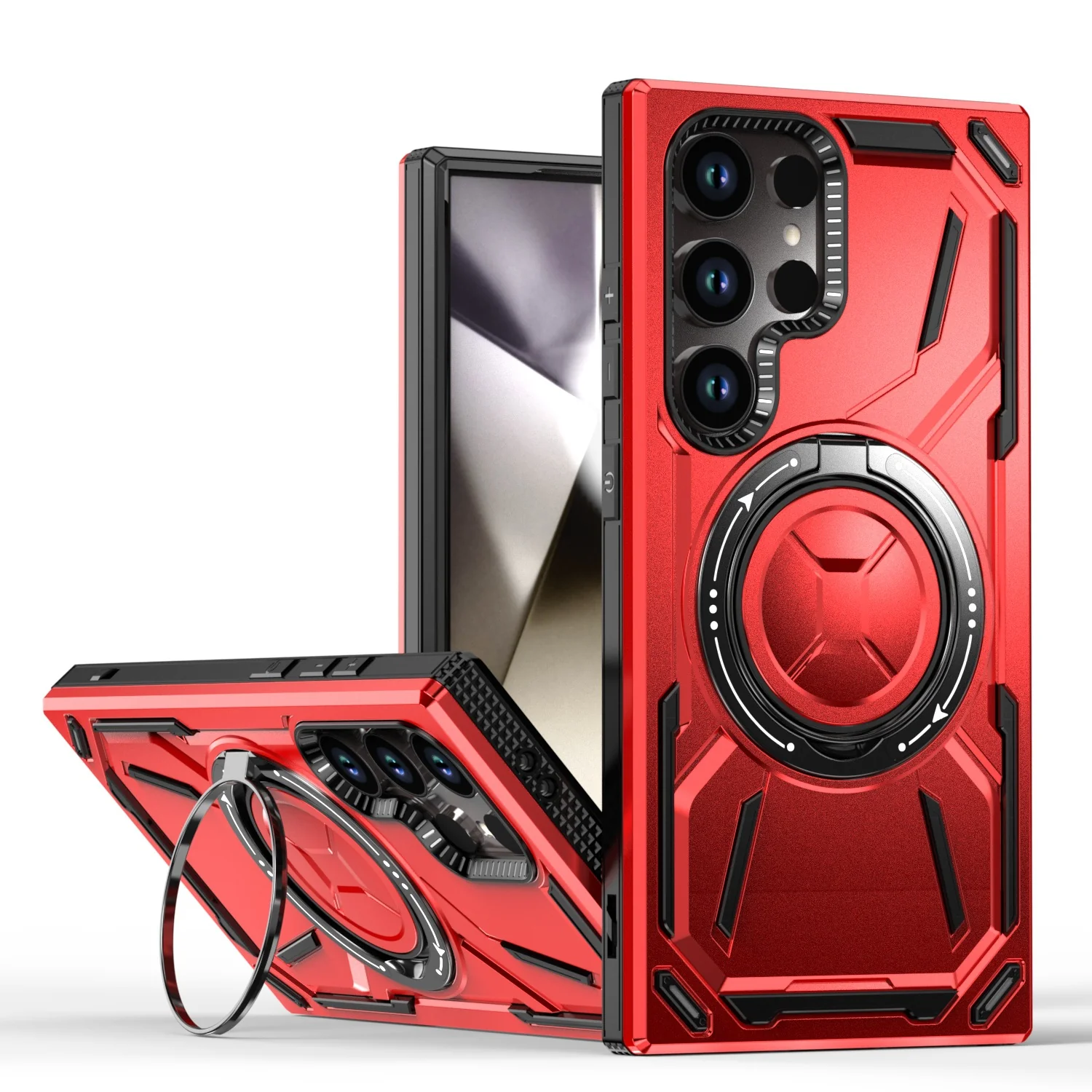 [Magsafe Compatible] Samsung Galaxy A14 4G (A145) / A14 5G (A146) - 360-Degree Rotatable Stand Heavy Duty Series Case - Image 5