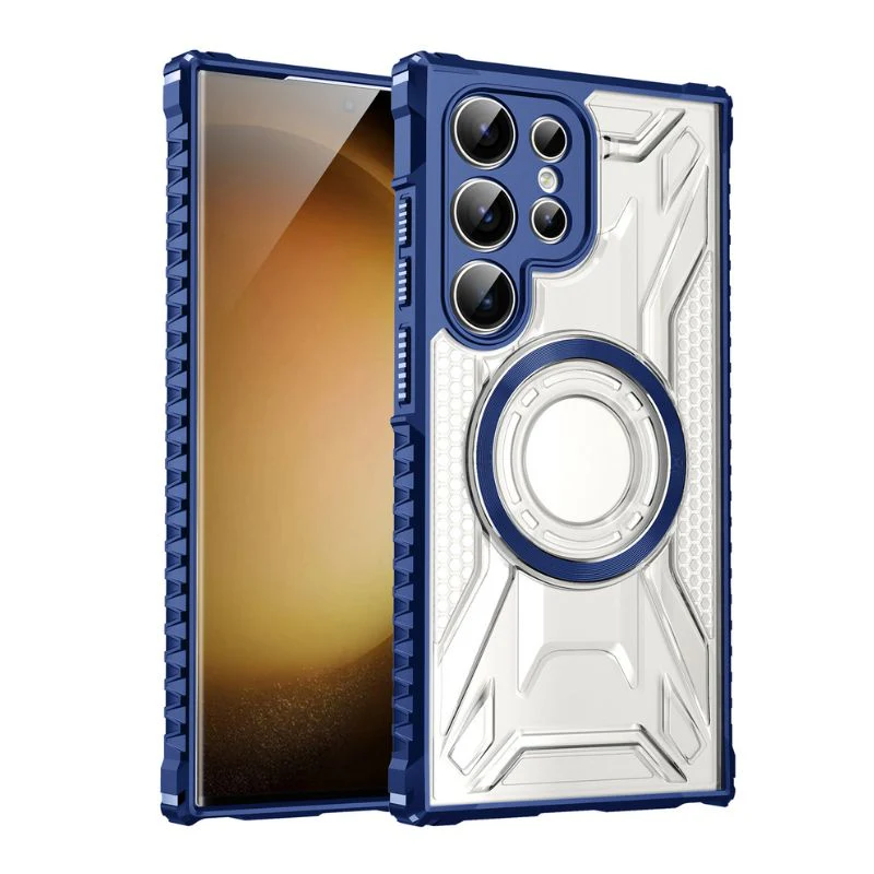 [Magsafe Compatible] Samsung Galaxy A24 / A25 5G / A34 5G - Full Coverage Transparent  Military Grade Magnetic Shockproof Heavy Duty Series Case - Image 4