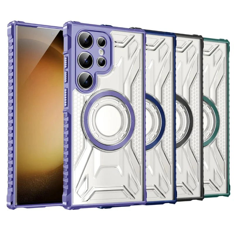 [Magsafe Compatible] Samsung Galaxy A24 / A25 5G / A34 5G - Full Coverage Transparent  Military Grade Magnetic Shockproof Heavy Duty Series Case - Image 5