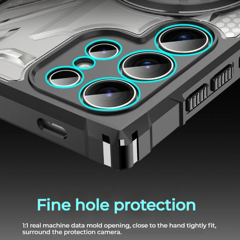 [Magsafe Compatible] Samsung Galaxy A24 / A25 5G / A34 5G - Full Coverage Transparent  Military Grade Magnetic Shockproof Heavy Duty Series Case - Image 9