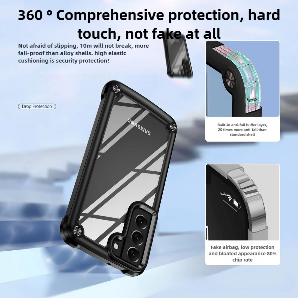 [Magsafe Compatible] Samsung Galaxy A26 (SM-A266) - Matte Transparent Drop Proof Heavy Duty Series Case - Image 12