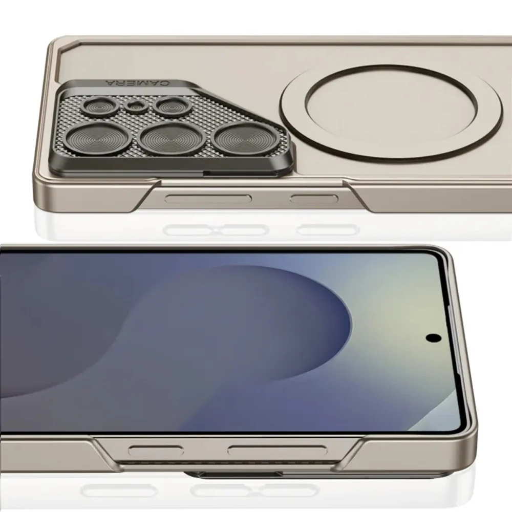 [Magsafe Compatible] Samsung Galaxy S23 Ultra 5G (SM-S918) - Metal Lens Protection Shockproof Kickstand Series Case - Image 10