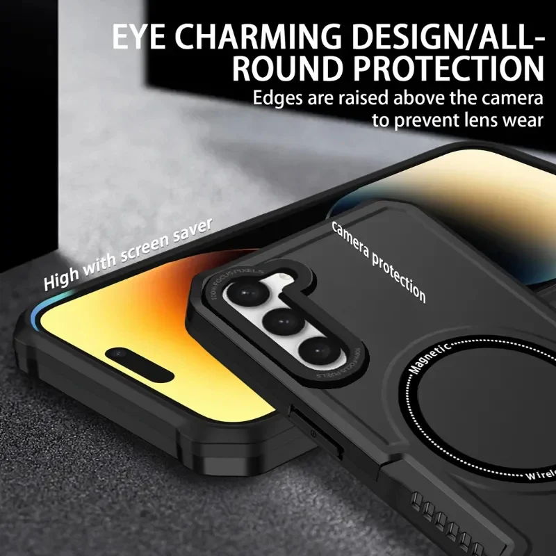 [Magsafe Compatible] Samsung Galaxy S21 SM-G991/Ultra SM-G998/Plus SM-G996/FE SM-G990 Matte Shield Heavy Duty Series Case - Image 10