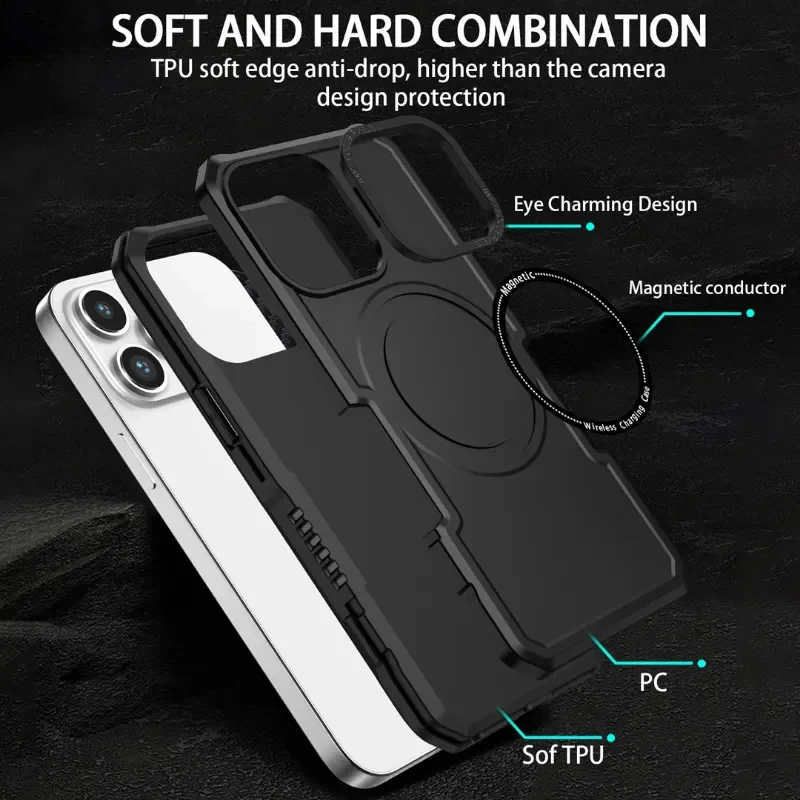 [Magsafe Compatible] Samsung Galaxy S21 SM-G991/Ultra SM-G998/Plus SM-G996/FE SM-G990 Matte Shield Heavy Duty Series Case - Image 8