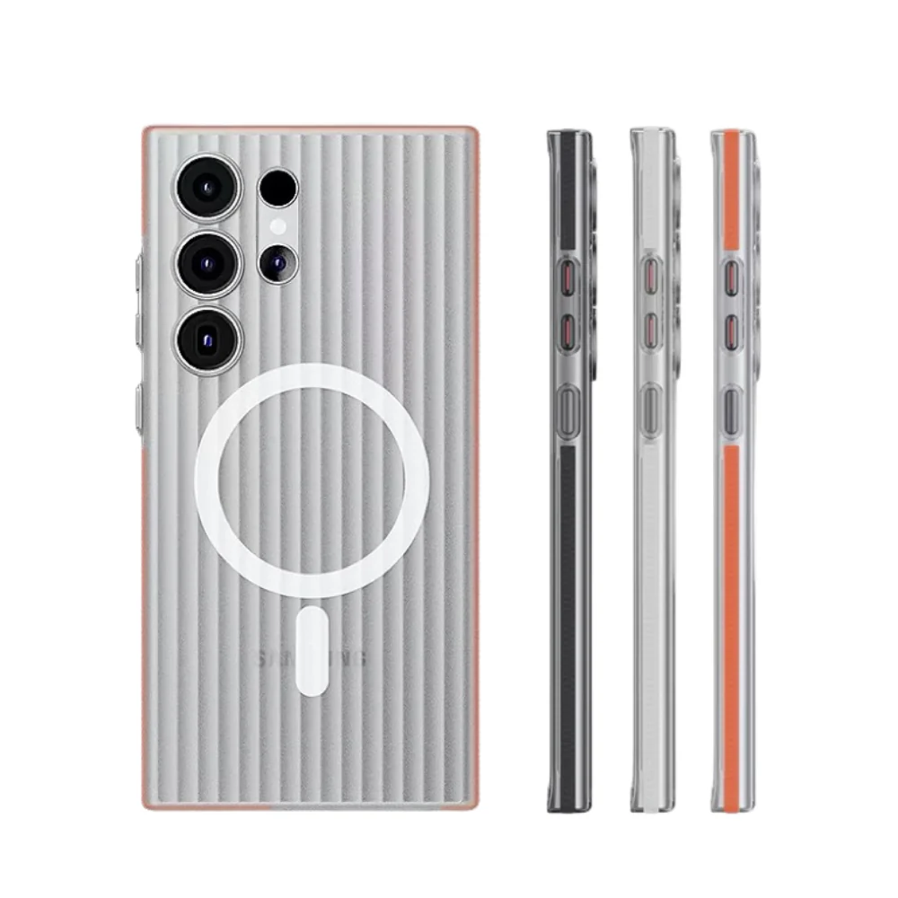 [Magsafe Compatible] Samsung Galaxy S25/Plus/Ultra - Matte Corrugated Anti-slip PC Essentials Series Case - Image 6