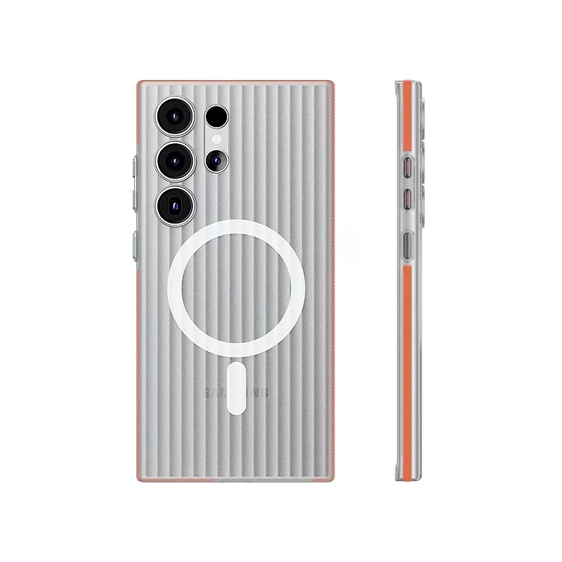 [Magsafe Compatible] Samsung Galaxy S25/Plus/Ultra - Matte Corrugated Anti-slip PC Essentials Series Case - Image 8