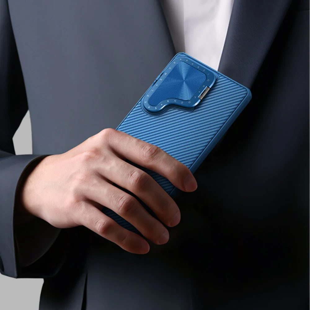 [Magsafe Compatible] Samsung Galaxy S25 Ultra (SM-S938) - Nillkin Business Flip Lens Stand Shockproof Case - Image 12