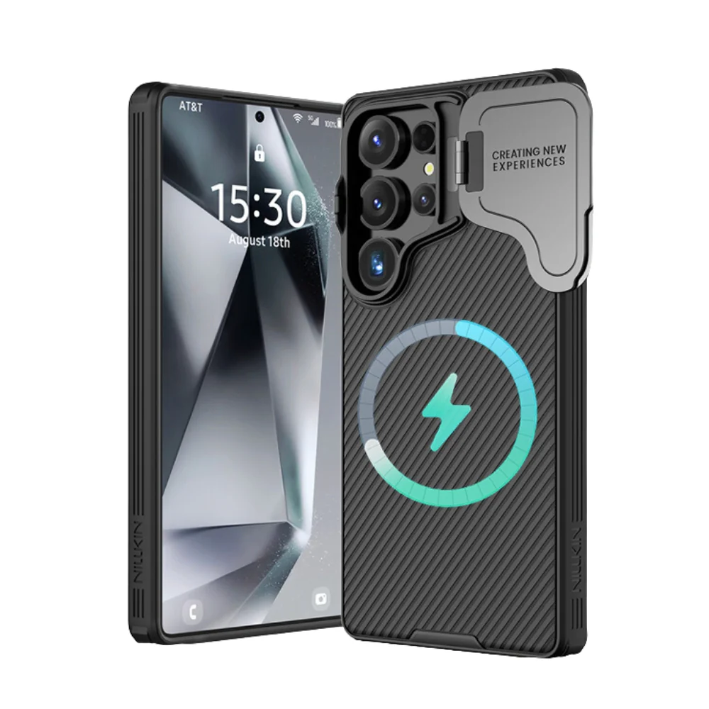 [Magsafe Compatible] Samsung Galaxy S25 Ultra (SM-S938) - Nillkin Business Flip Lens Stand Shockproof Case - Image 3
