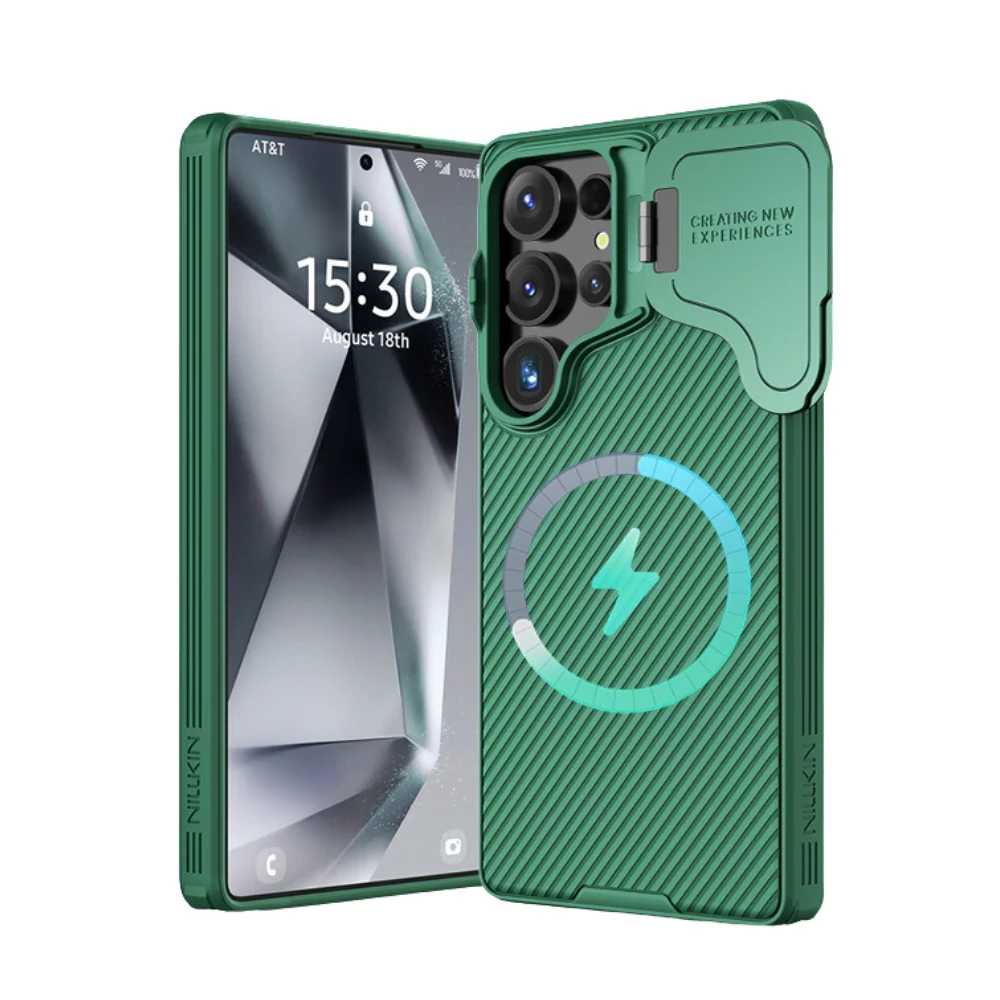 [Magsafe Compatible] Samsung Galaxy S25 Ultra (SM-S938) - Nillkin Business Flip Lens Stand Shockproof Case - Image 4