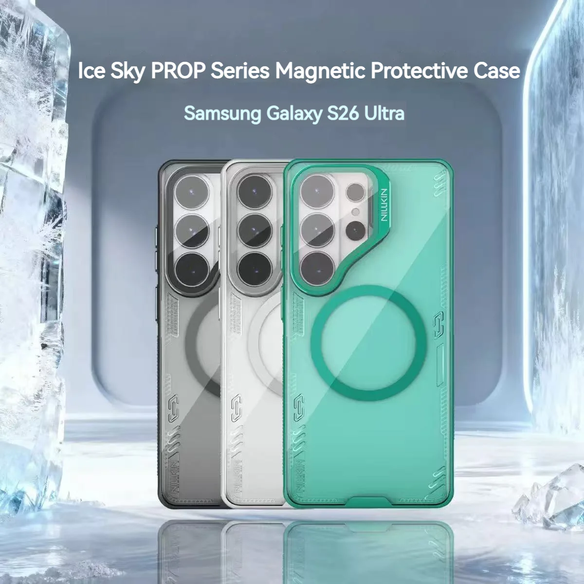 [Magsafe Compatible] Samsung Galaxy S26 Ultra - Nillkin Magnetic Protective Case with Transparent Lens Cover - Image 2