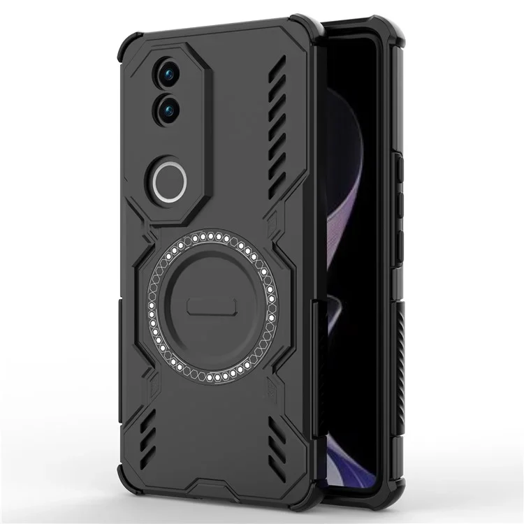 [Magsafe Compatible] VIVO V50 5G PC + TPU Magnetic Butterfly Armor Case With Hollow Heat Dissipation