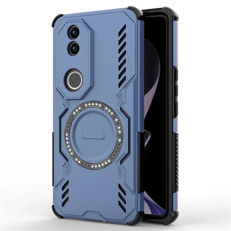 [Magsafe Compatible] VIVO V50 5G PC + TPU Magnetic Butterfly Armor Case With Hollow Heat Dissipation - Image 5