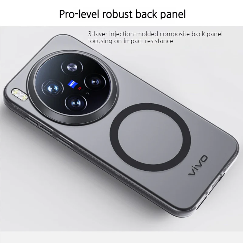 [Magsafe Compatible] VIVO X300/Pro - Matte Full Coverage Shockproof Case - Image 6