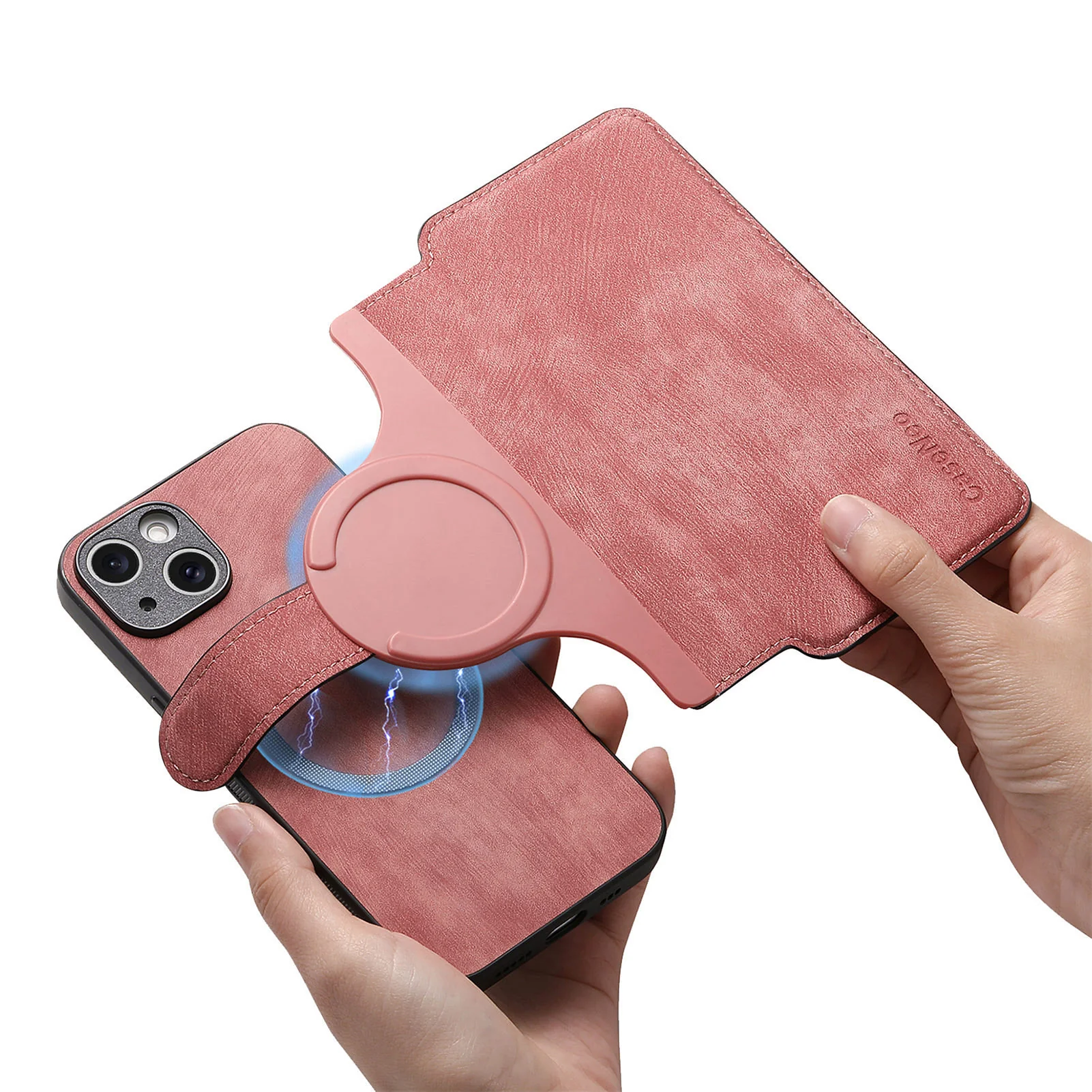 [Magsafe Compatible][With Card Slot] Apple iPhone 16/Pro/Pro Max/Plus/e Multi-Functional Leather 2-in-1 Wallet Series Case - Image 2