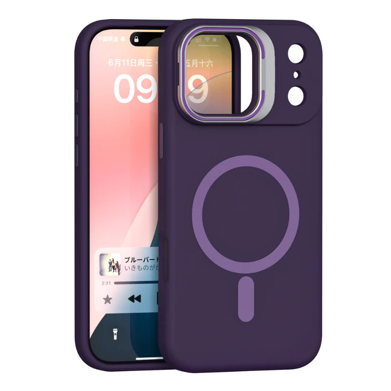[Magsafe Compatible][With Lens Bracket] Apple iPhone 17/Pro/Pro Max/Air Liquid Silicone Shockproof Phone Case - Image 8