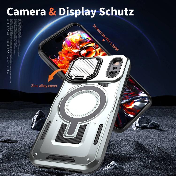 [Magsafe Compatible][With Lens Cover] Apple iPhone 17 Pro/Pro Max Heavy Duty Stand Phone Case - Image 2