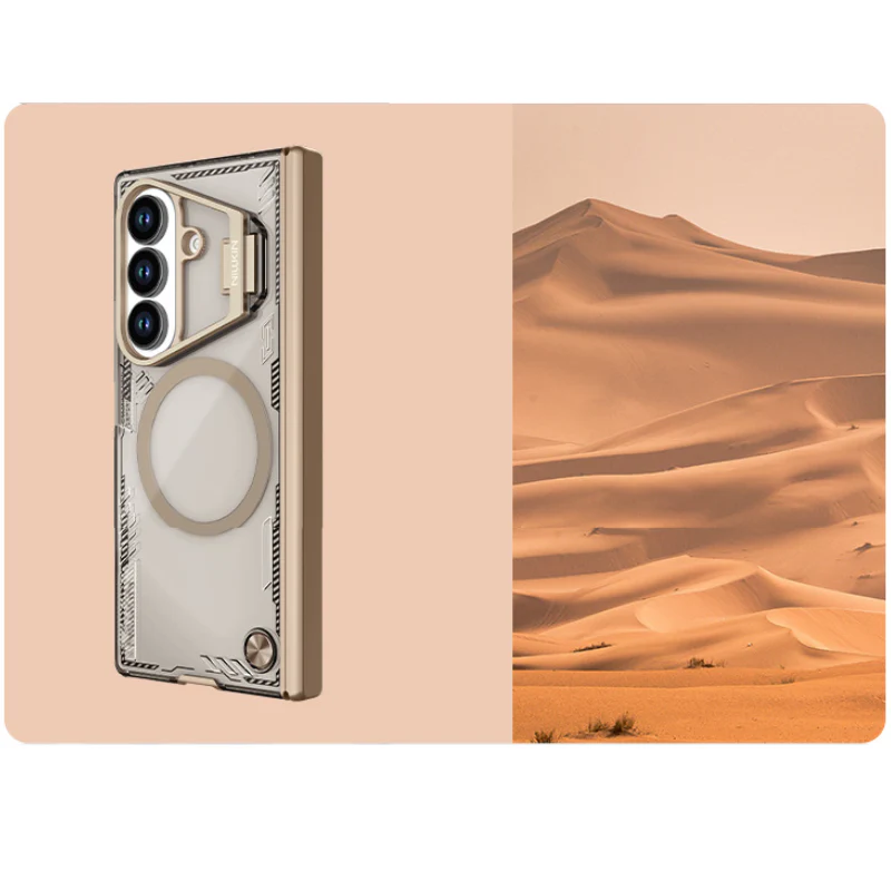 [Magsafe Compatible][With Lens Holder] Samsung Galaxy Z Fold7 Iceblade FoId Shockproof Case with 1 PCS Tempered Glass Screen Protector - Image 10