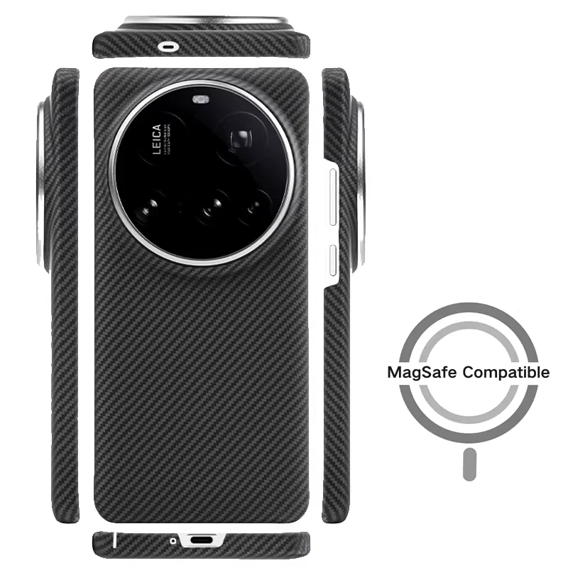 [Magsafe Compatible] Xiaomi Mi 17 Ultra - Magnetic Built-in Kevlar-Texture Fiber Phone Case - Image 5