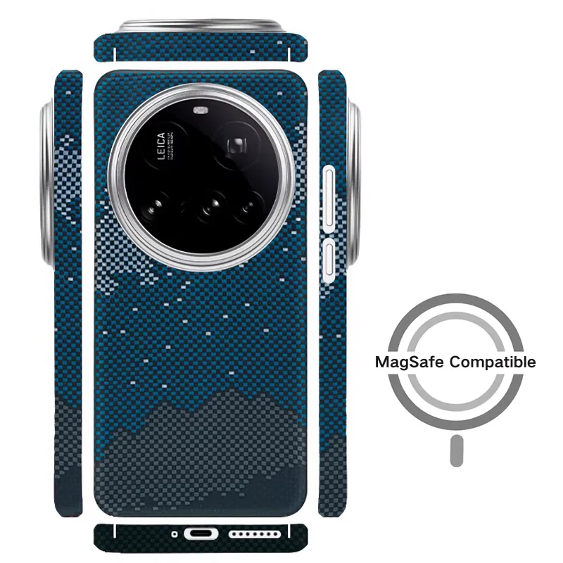 [Magsafe Compatible] Xiaomi Mi 17 Ultra - Magnetic Built-in Kevlar-Texture Fiber Phone Case - Image 6