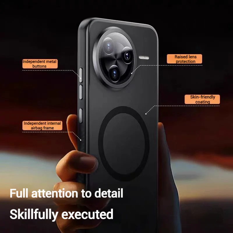 [Magsafe Compatible] Xiaomi Redmi K80/Pro Matte Full-Protection Soft Edge Essential Series Case - Image 2