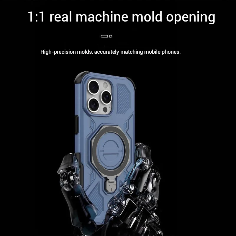 [Magsafe Compatible][Built-in Stand] Apple iPhone 17/Air/Pro/Max - Shield Shockproof Rugged Heavy Duty Case - Image 12