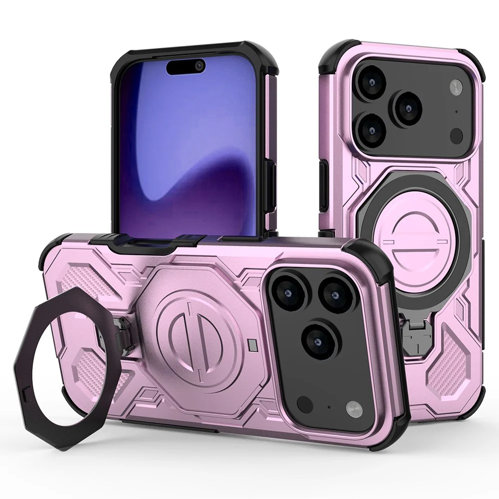 [Magsafe Compatible][Built-in Stand] Apple iPhone 17/Air/Pro/Max - Shield Shockproof Rugged Heavy Duty Case - Image 5