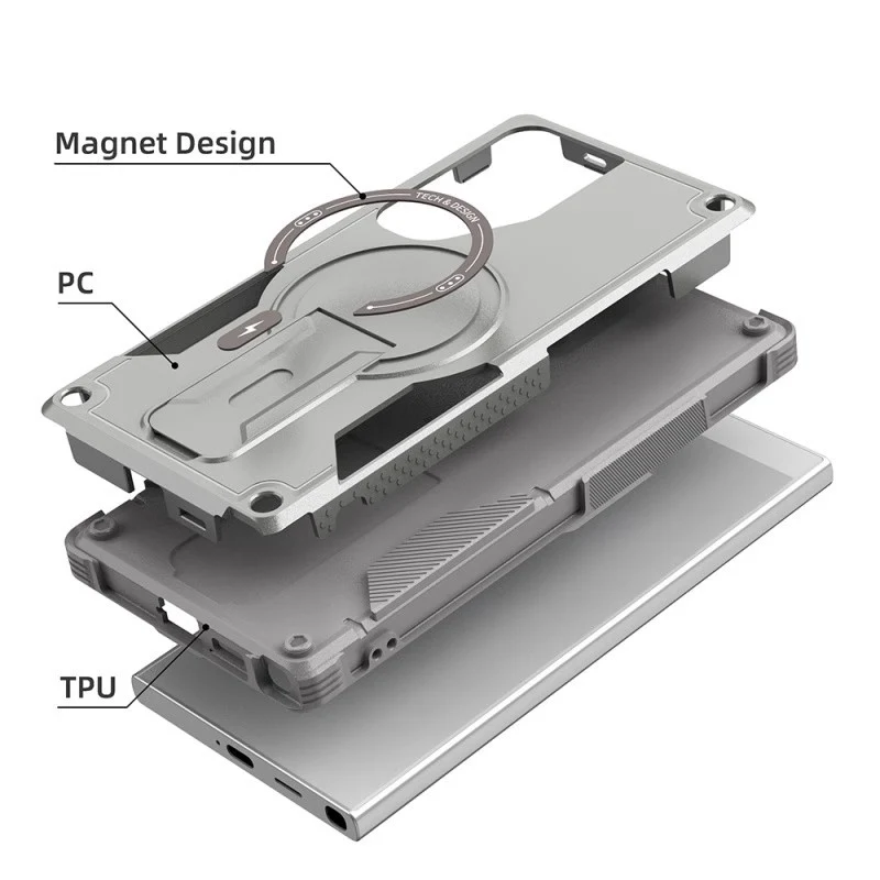 [Magsafe Compatible][Built-in Stand] Samsung Galaxy S26/Plus/Ultra - Military-Grade Shockproof Case - Image 2