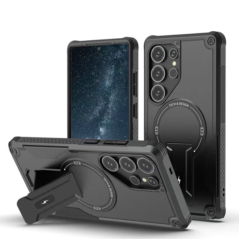 [Magsafe Compatible][Built-in Stand] Samsung Galaxy S26/Plus/Ultra - Military-Grade Shockproof Case - Image 9